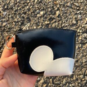 Vintage Disney Coin Purse Black White Mickey Mouse Ears